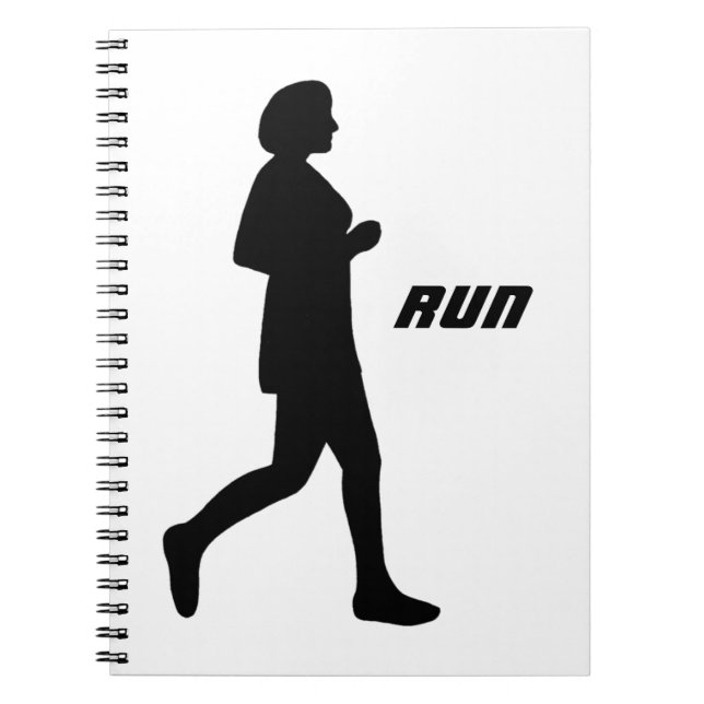 Carnet Coupe de coureur de peinture Silhouette féminine n (Devant)