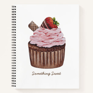 Carnet Coupe De Fraise Cute À L'Aquarelle