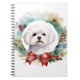 Carnet Coupe festive de gerbes de Noël maltaises