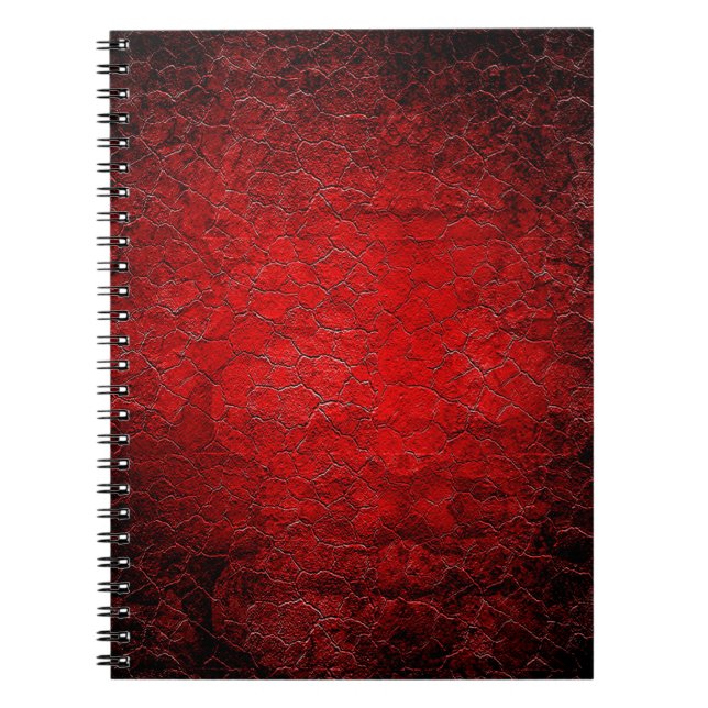 Carnet Coupe noire de la texture rouge (Devant)