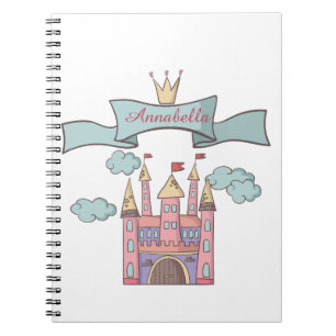 Carnet Coupe rose Fairy Tale Princess Castle Nom personna