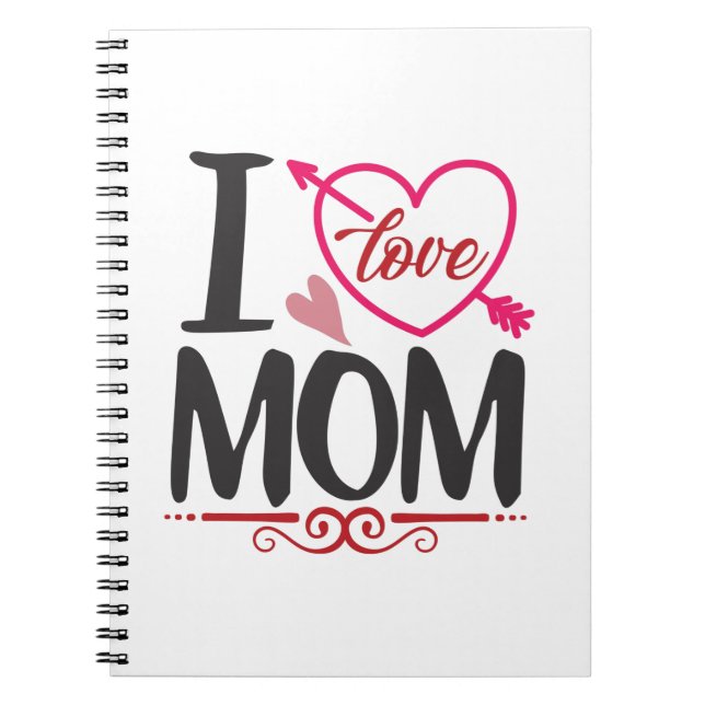 Carnet Couple Cadeau I Love Maman (Devant)