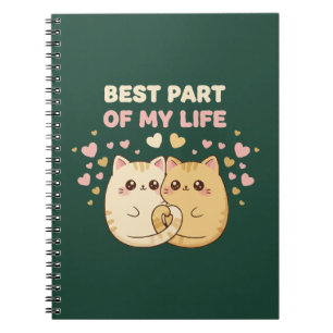 Carnet Couple de chat mignon Kawaii amoureux   Meilleure 