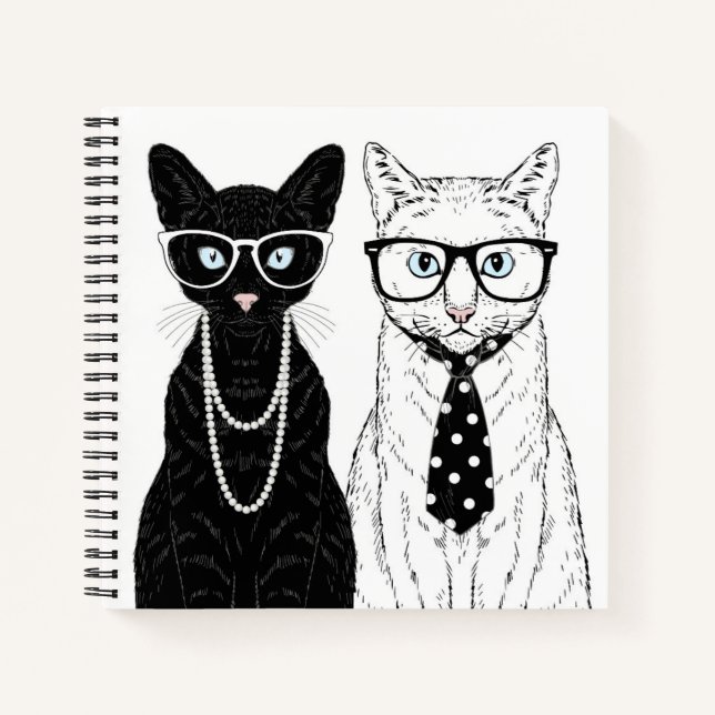 Carnet Couple de chats (Devant)