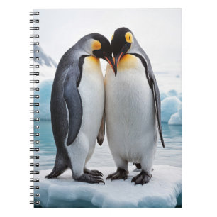 Carnet Couple de manchots sur un iceberg