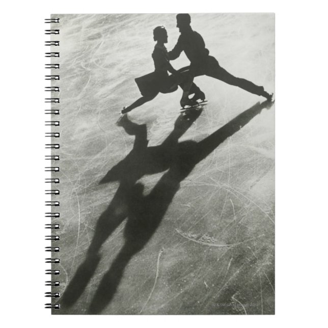 Carnet Couple de patinage sur glace (Devant)