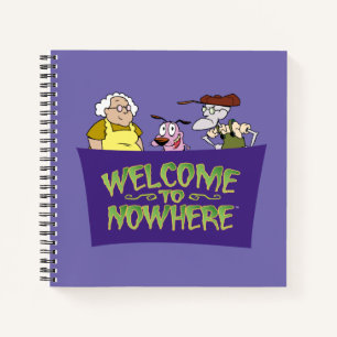 Carnet Courage du chien lâché Bienvenue nulle part