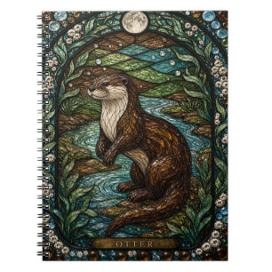 Carnet Courbe de la rivière aux loutres Illumina vitrail