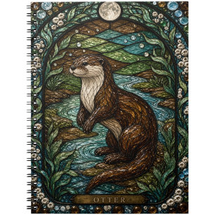 Carnet Courbe de la rivière aux loutres Illumina vitrail