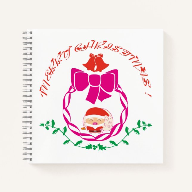 Carnet Couronne de Noël (Devant)