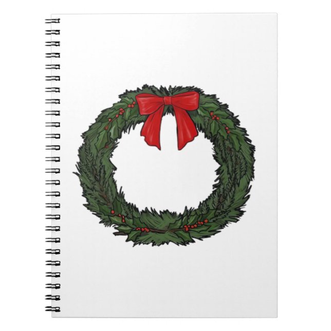 Carnet Couronne de Noël Classique (Devant)