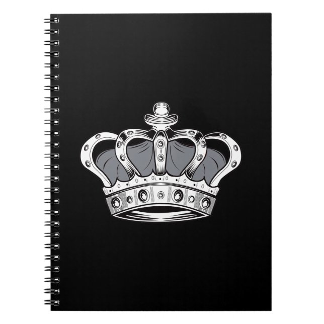 Carnet Couronne - Gris (Devant)