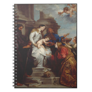 Carnet Couronnement de sainte Rosalie par Anthony van Dyc
