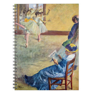 Carnet Cours de danse, salle de danse par Edgar Degas