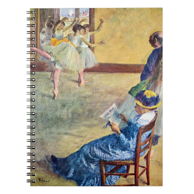 Carnet Cours de danse, salle de danse par Edgar Degas (Devant)