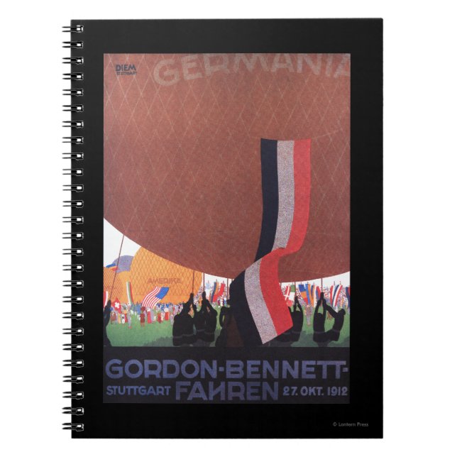 Carnet Course de ballon à air chaud Gordon Bennett (Devant)