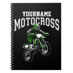 Carnet Course Motocross Dirt Bike Rider personnalisée  