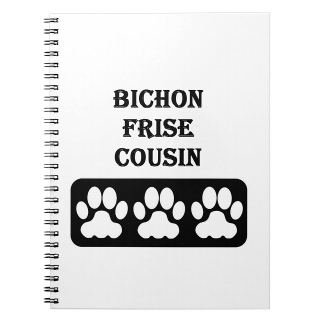 Carnet Cousin du Bichon Frise (Devant)