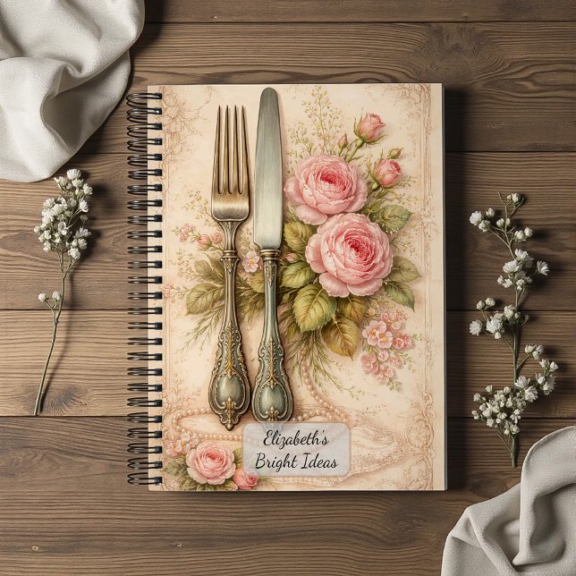 Carnet Couverts Floraux Vintage (Créateur téléchargé)