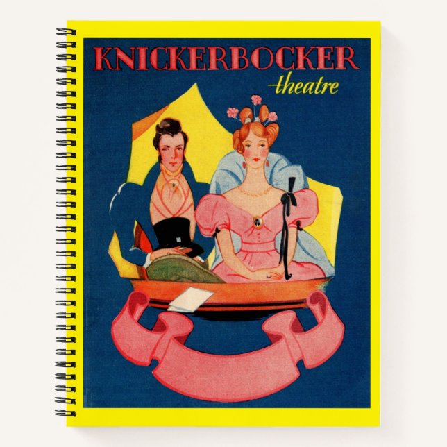 Carnet Couverture de la feuille de théâtre Knickerbocker  (Devant)