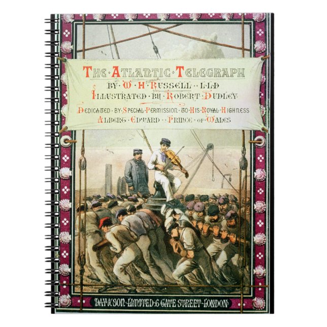 Carnet Couverture "du télégraphe atlantique" par William (Devant)