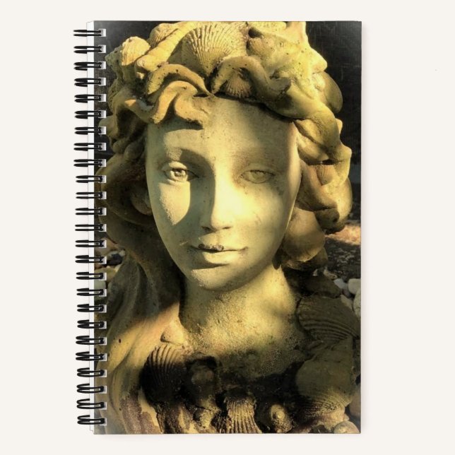 Carnet Couverture dure de la statue du jardin (Recto)