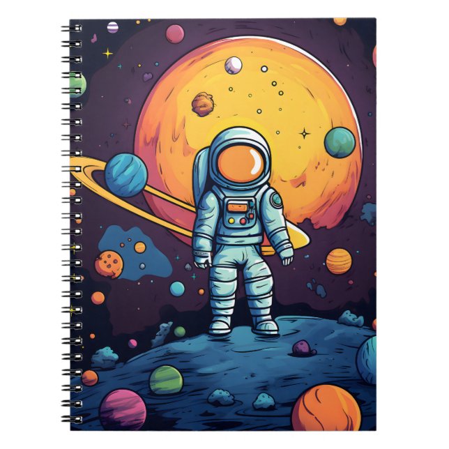 Carnet Couverture iPad de l'Explorateur d'espace (Devant)
