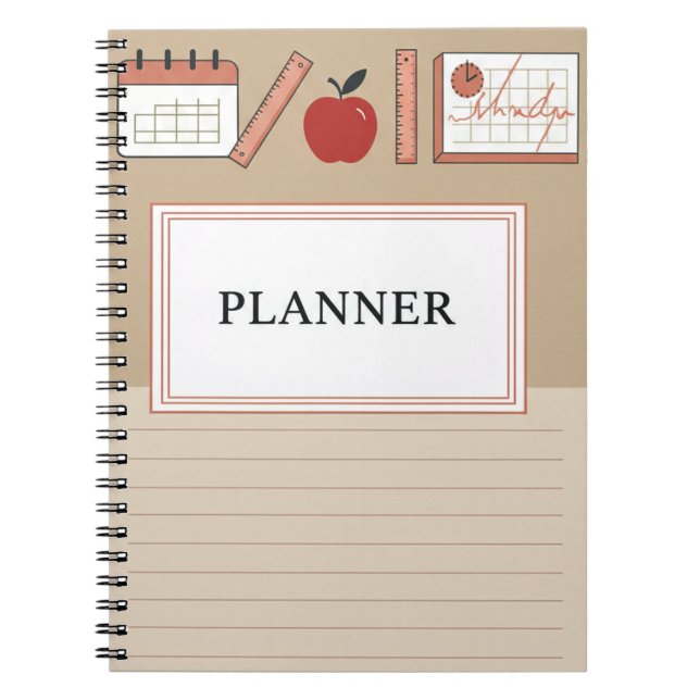 Carnet Couverture pastel minimale (Devant)
