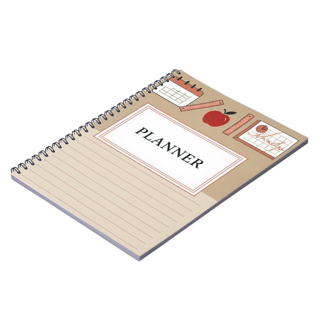Carnet Couverture pastel minimale (Côté gauche)
