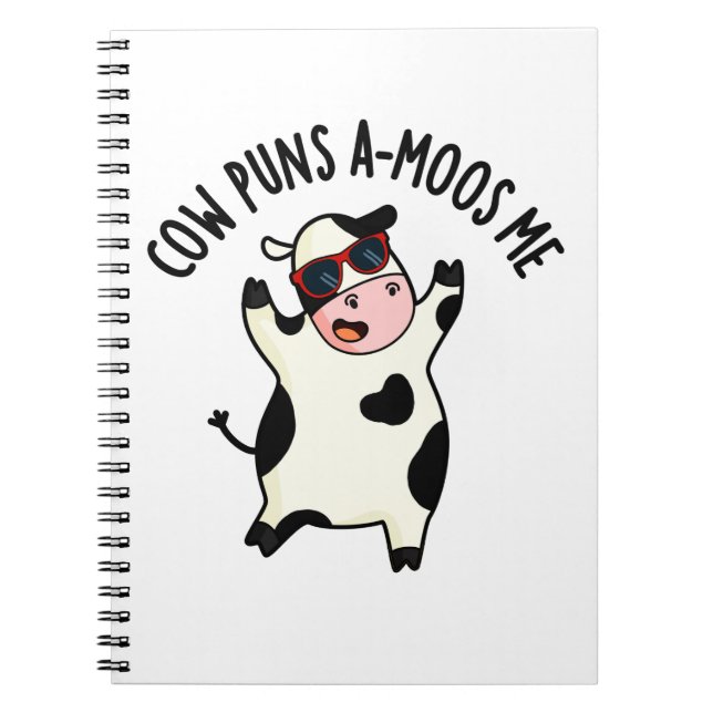 Carnet Cow Puns Amoos Me Funny Cow Pun  (Devant)