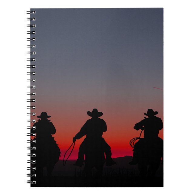 Carnet cowboy au coucher du soleil (Devant)