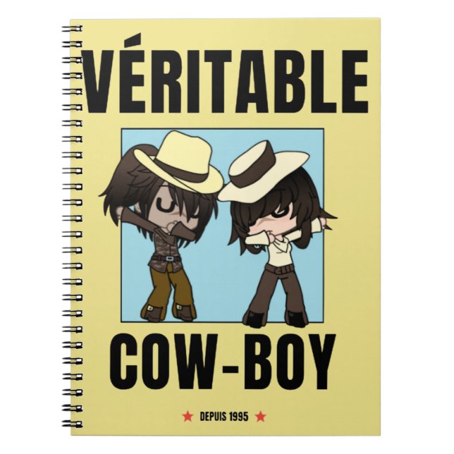 carnet  "cowboy  chibi " (Devant)