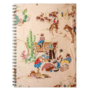 Carnet Cowboys - Vintage Wallpaper - Wild West