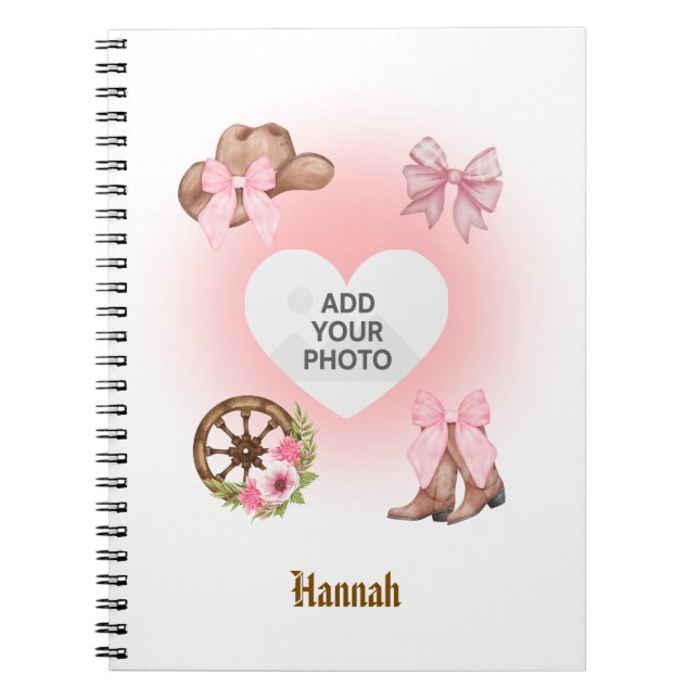 Carnet Cowgirl Birthday Notebook Gift (Devant)