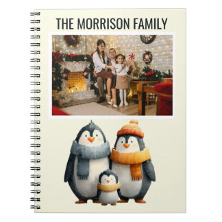 Carnet Cozy Winter Penguin Family