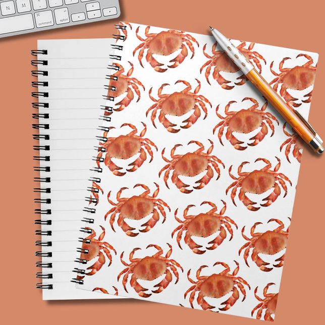 Carnet Crabes Motif balnéaire (Seaside Crabs Pattern Notebook – Coastal Ocean Journal)