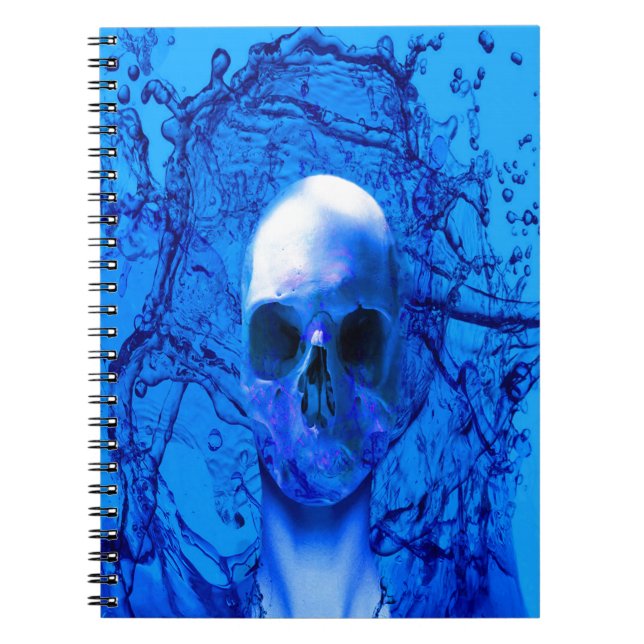 Carnet crâne bleu Alien (Devant)