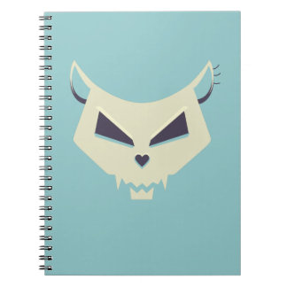 Carnet Crâne de chat Pastel goth