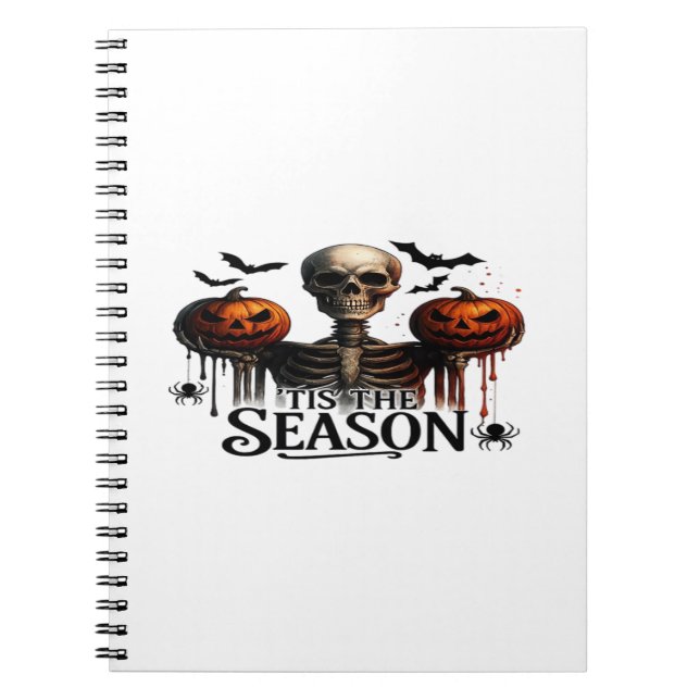 Carnet Crâne de squelette d'Halloween (Devant)