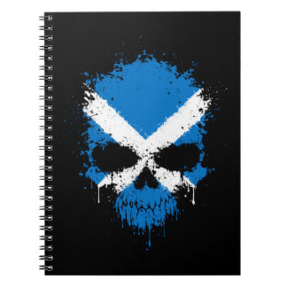 Carnet Crâne d'éclaboussure d'égoutture de l'Ecosse