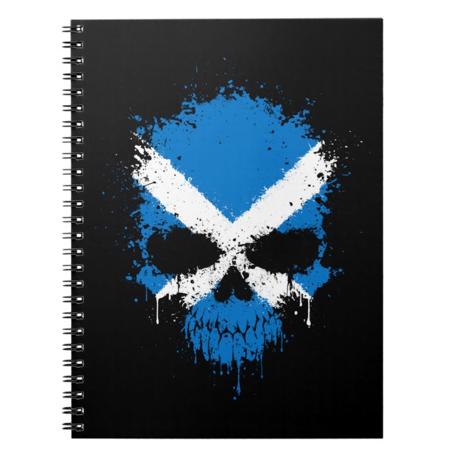Carnet Crâne d'éclaboussure d'égoutture de l'Ecosse (Devant)