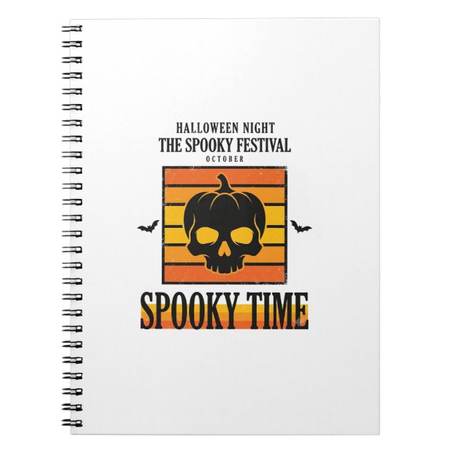 Carnet Crâne d'Halloween Drôle Épouvantable Citation Vint (Devant)