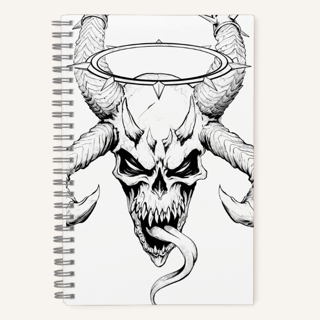 Carnet Crâne divin blanc de la mort (Recto)