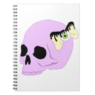 Carnet Crâne en pastel