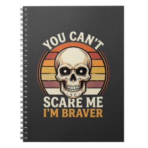 Carnet Crâne Halloween plus courageux Design d'Horreur Ré
