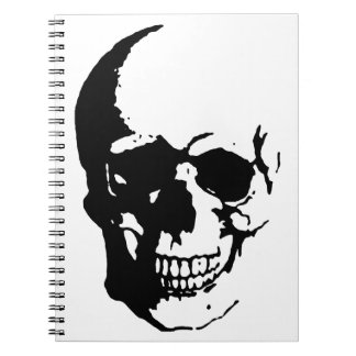 Carnet Crâne - Noir & Blanc Métal Imaginaire Art