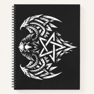 Carnet Crâne Pentagramme Tribal par BurnsInhell