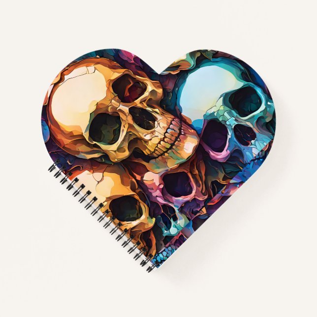 Carnet Crânes funky (Devant)