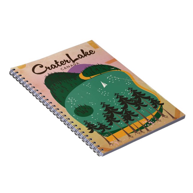 Carnet Crater lake Canada Affiche de voyage (Côté Droit)
