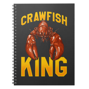 Carnet Crawfish King Quote de fruits de mer